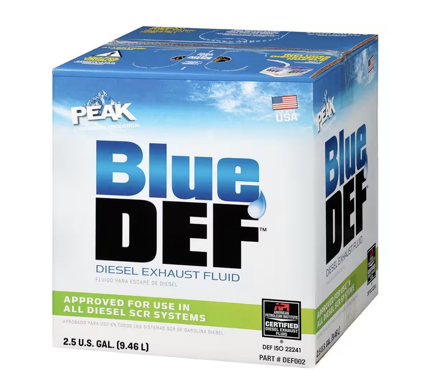 Peak Blue DEF Diesel Exhaust Fluid, 2.5 Gallon